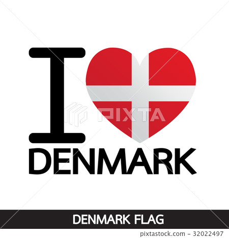 Denmark flag design illustration 32022497