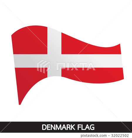Denmark flag design illustration 32022502