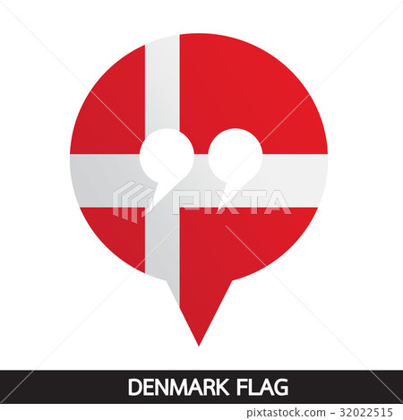 Denmark flag design illustration 32022515