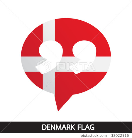 Denmark flag design illustration 32022516