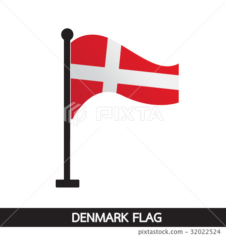 Denmark flag design illustration 32022524