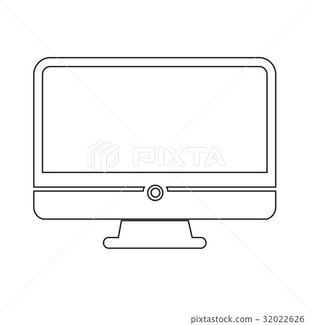 Computer screen icon illustration design 32022626