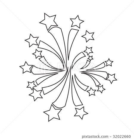 图库插图: firework icon illustration design