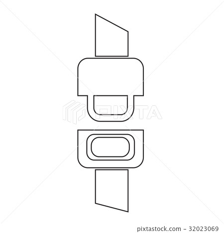 Safety belt icon illustration design Safety belt icon illustration design 32023069