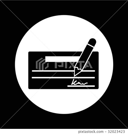 cheque icon illustration design 32023423