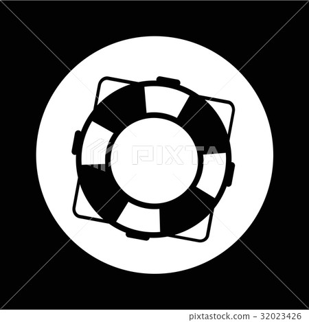 lifebuoy icon illustration design 32023426