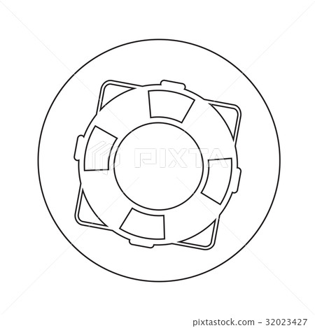 lifebuoy icon illustration design lifebuoy icon illustration design 32023427
