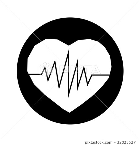 heartbeat icon illustration design heartbeat icon illustration design 32023527