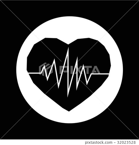 heartbeat icon illustration design 32023528
