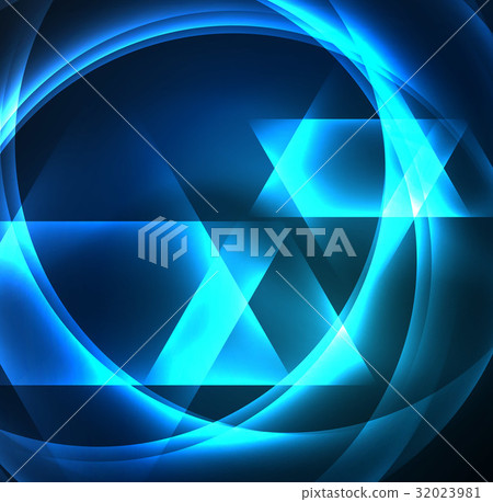 Glowing geometric shapes Glowing geometric shapes 32023981