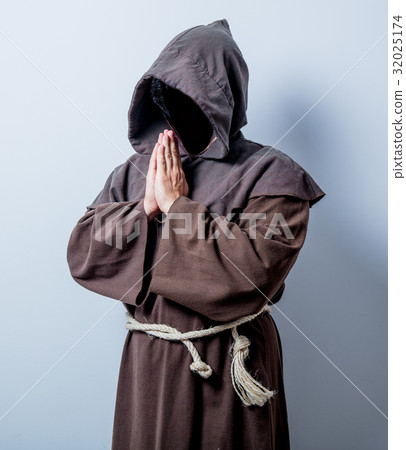 Portrait of Young catholic monk 32025174