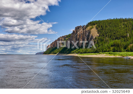 Lena Pillars, bank of Lena river, Yakutia Lena Pillars, bank of Lena river, Yakutia 32025649