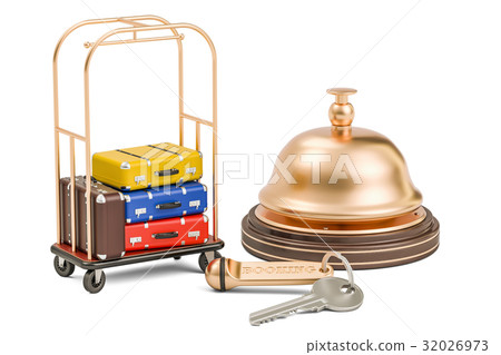 Booking service and travel concept, 3D rendering Booking service and travel concept, 3D rendering 32026973