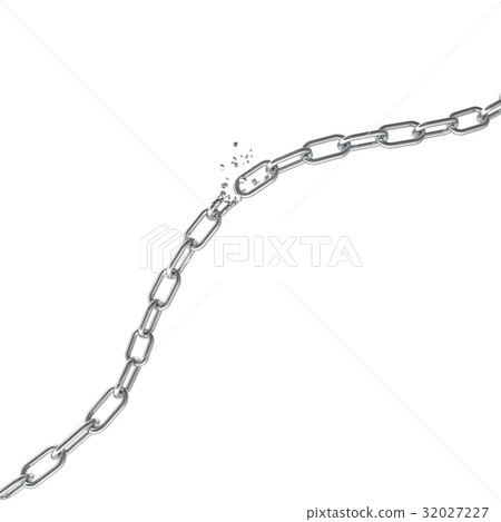 Broken steel, Broken metal chain links freedom 32027227