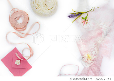 set of scrapbooking materials  32027935