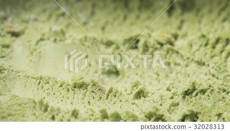 macro of pistachio ice cream 32028313