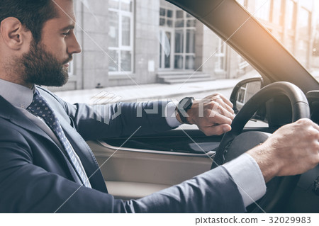 Young business man test drive new car Young business man test drive new car 32029983
