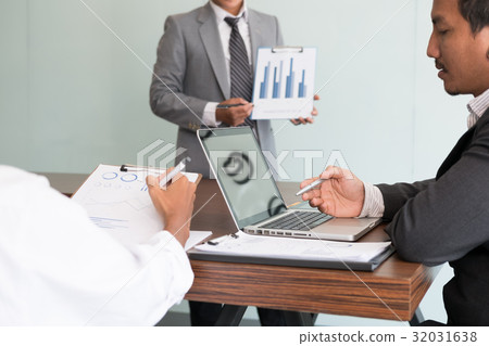 young business people having a meeting in office. Conference, discussion, teamwork, collaboration, corporate concept. young business people having a meeting in office. Conference, discussion, teamwork, collaboration, corporate concept. 32031638