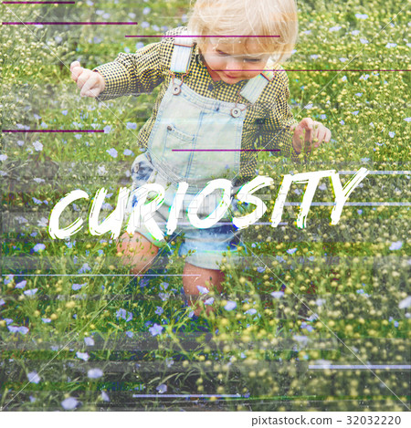 Innocence Adorable Playful Curiosty Pure Word 32032220