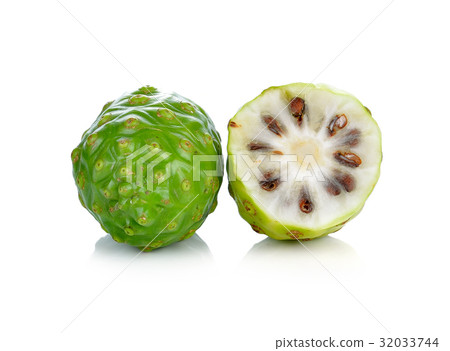 Exotic Fruit - Noni on white background 32033744