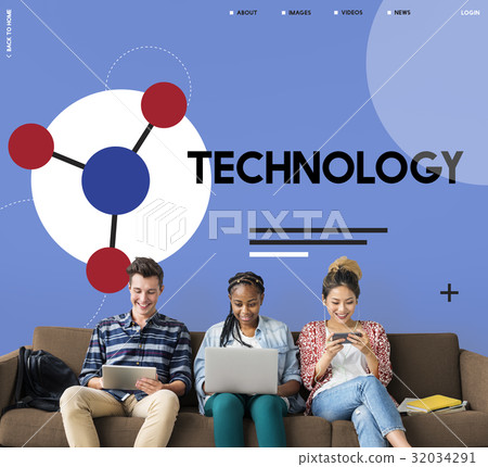 Group of people connected with social network online community Group of people connected with social network online community 32034291