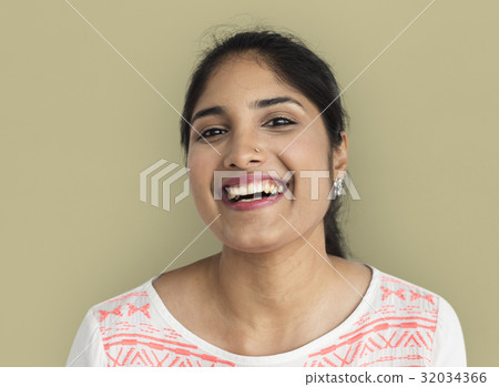 Indian Ethnicity Happy Woman Portrait 32034366
