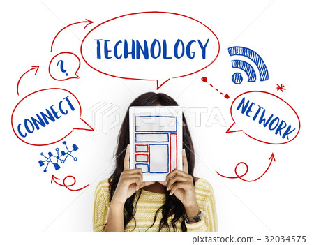 Internet Technology Social Media Concept Internet Technology Social Media Concept 32034575