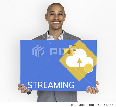 Streaming Upload Cloud Storage Concept 32034872