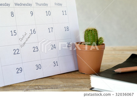 dentist appointment in calendar planner dentist appointment in calendar planner 32036067