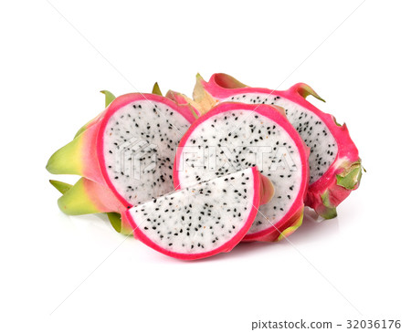 Dragon Fruit on white background Dragon Fruit on white background 32036176