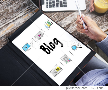 Online Strategy Media Marketing Icons Online Strategy Media Marketing Icons 32037040