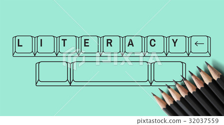 Illustration of insight education keyboard typing Illustration of insight education keyboard typing 32037559