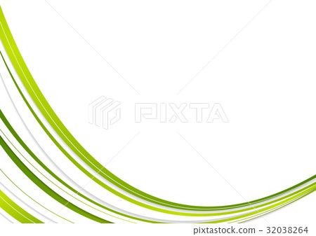 Green and white corporate wavy abstract background - Stock Illustration ...