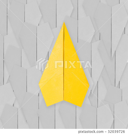 differentiation concept with paper plane differentiation concept with paper plane 32039726