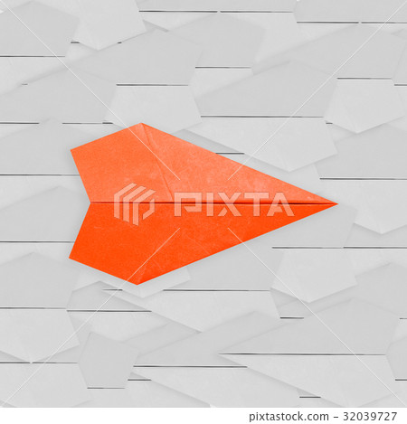 differentiation concept with paper plane differentiation concept with paper plane 32039727