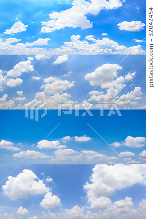 Set of clouds with blue sky natural background. Set of clouds with blue sky natural background. 32042454