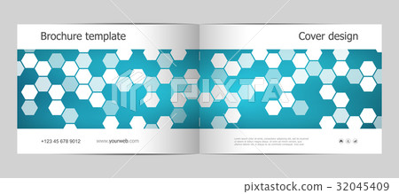 Rectangle brochure template layout, cover, annual Rectangle brochure template layout, cover, annual 32045409