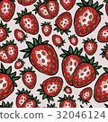 Seamless pattern with strawberry 32046124