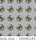 Vector spiders seamless pattern 32046149