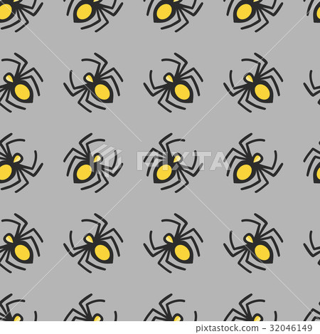 Vector spiders seamless pattern - Stock Illustration [32046149] - PIXTA