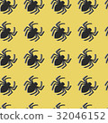 Vector spiders seamless pattern 32046152