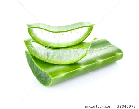 Aloe Vera on white background 32046975
