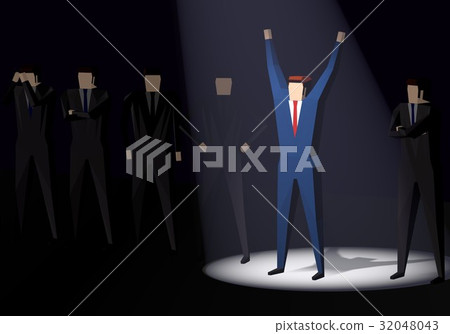 A businessman who is pleased to be chosen by himself A businessman who is pleased to be chosen by himself 32048043