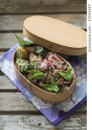 Japanese style lunch box in Japan 32048487