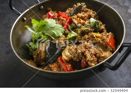 Brinjal Masala Fry in Bowl 32049404