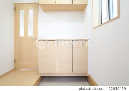 Newly built housing entrance Newly built housing entrance 32050439