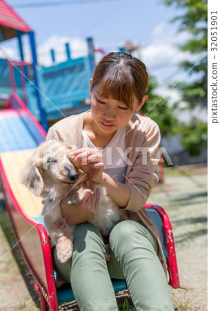 Walk with my dog 32051901