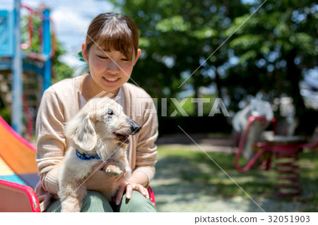 Walk with my dog 32051903