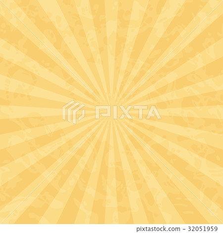 Ochre Vintage Background with Rays Ochre Vintage Background with Rays 32051959
