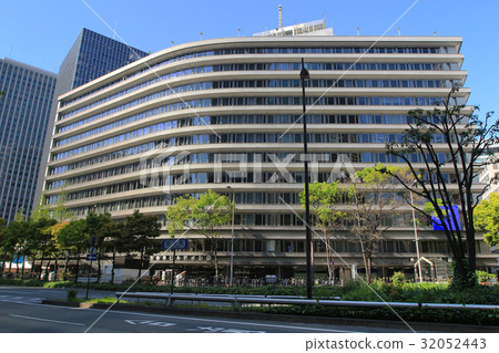 Modern office building in Umeda Modern office building in Umeda 32052443